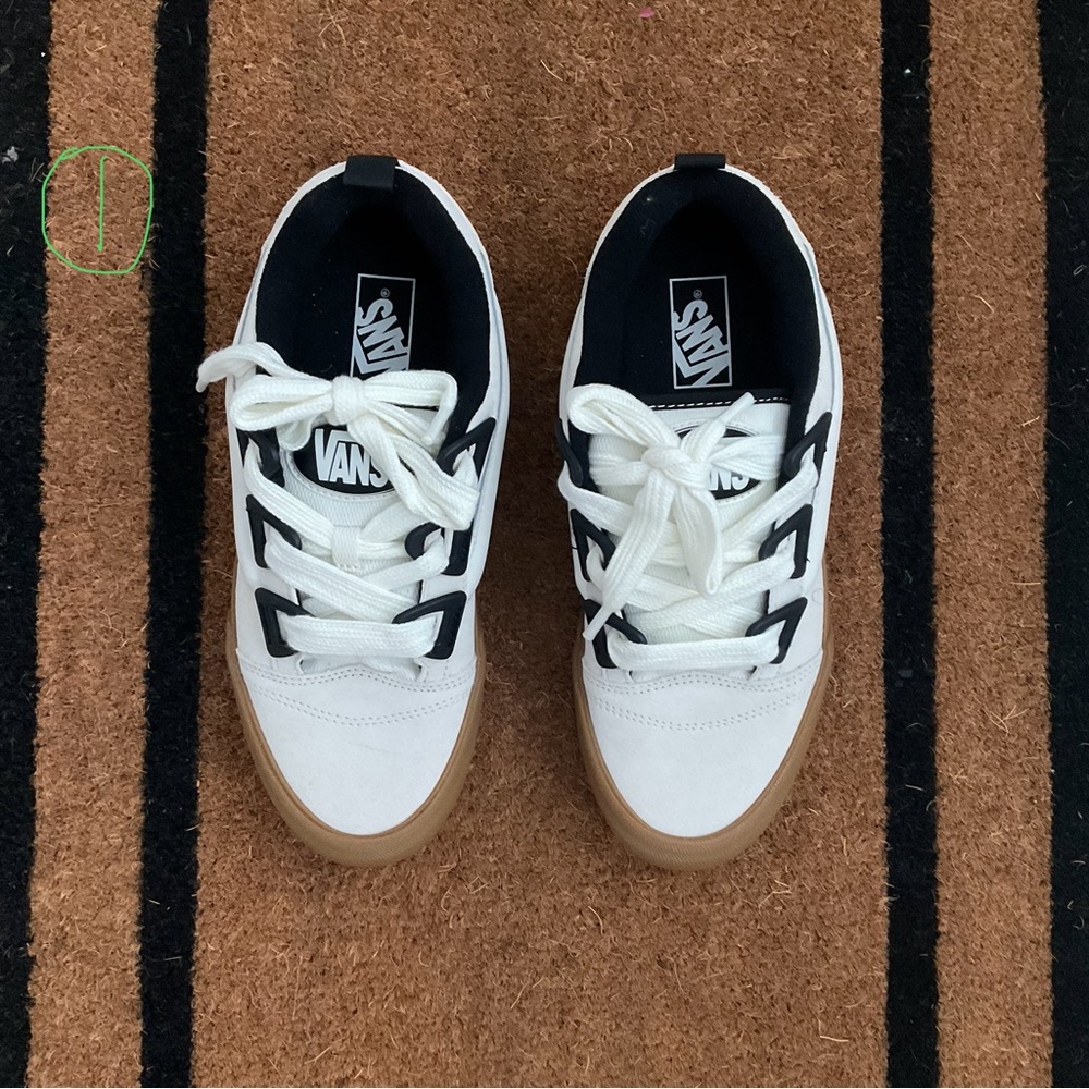 Brand new Vans White and Black Sneakers